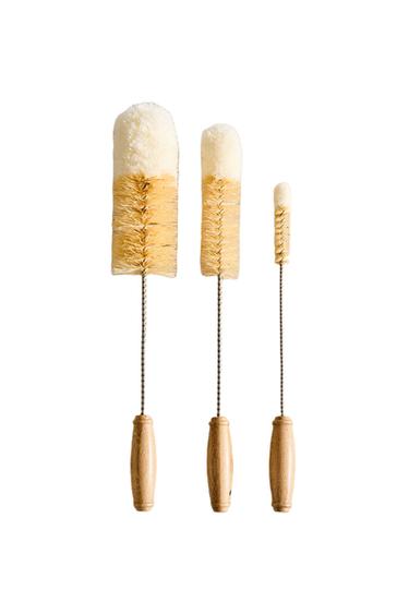 SET OF BOTTLE BRUSHES - Light beige by Zara