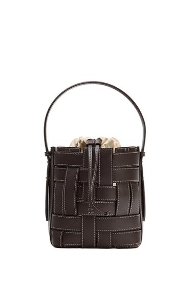 PLAITED CROSSBODY BAG - Brown by Zara
