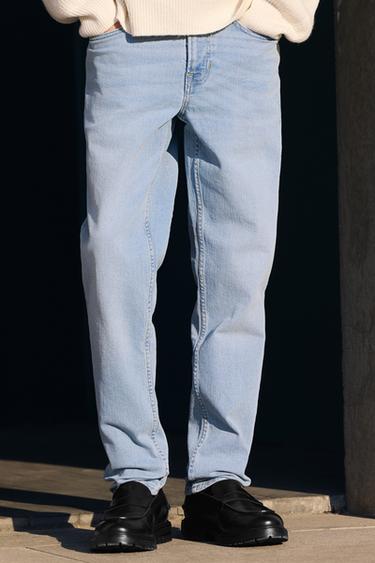 Zara 基本款修身牛仔褲 - 淡藍色