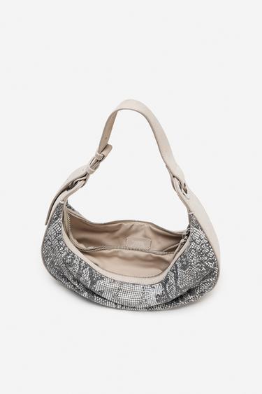 ANIMAL PRINT SHOULDER BAG - THE ITEM ZARA WOMAN - Grey by Zara - Image 6