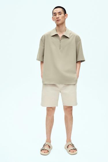 Zara RELAXED FIT 休閒版短褲 - 焦糖色