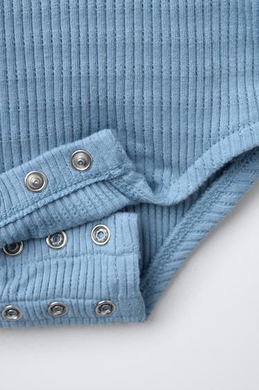 ENSEMBLE BODY ET LEGGING EN DENTELLE - Bleu moyen de Zara - Image 2