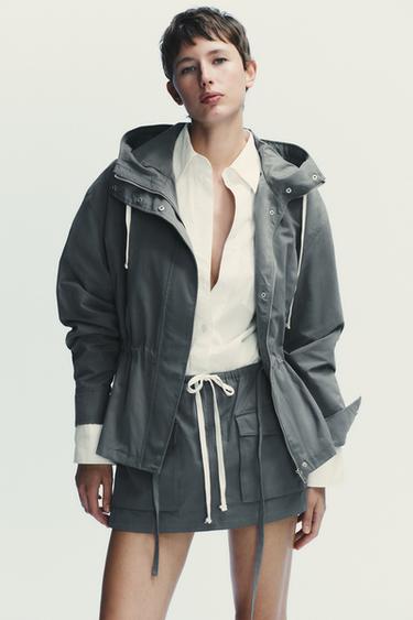 JUPE-CULOTTE CARGO - Gris moyen de Zara - Image 4