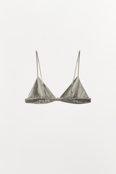 RAISED BEAD BRA - Silver by Zara - Image 2