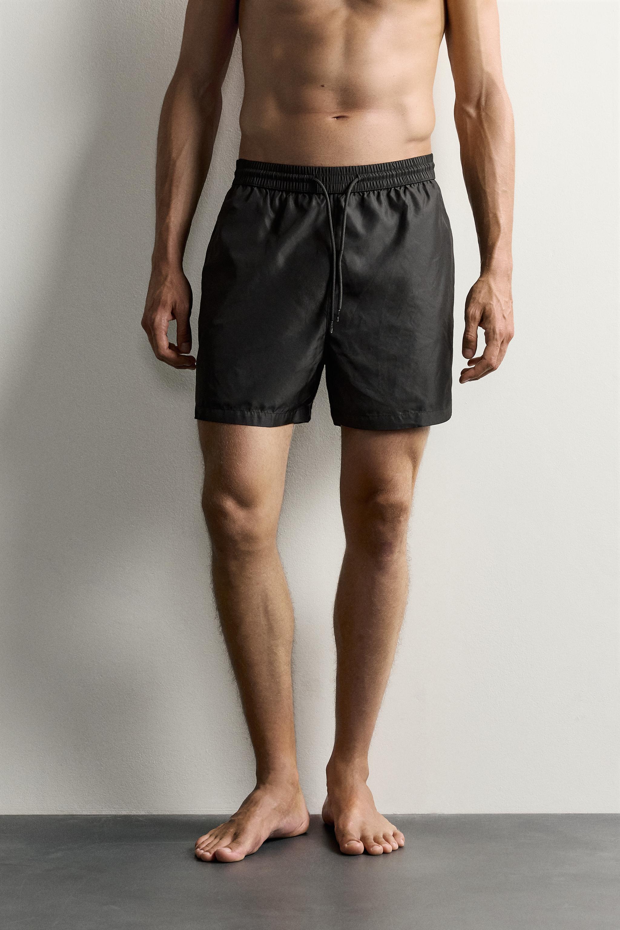 AARON LEVINE X ZARA MID-LENGTH SWIM SHORTS