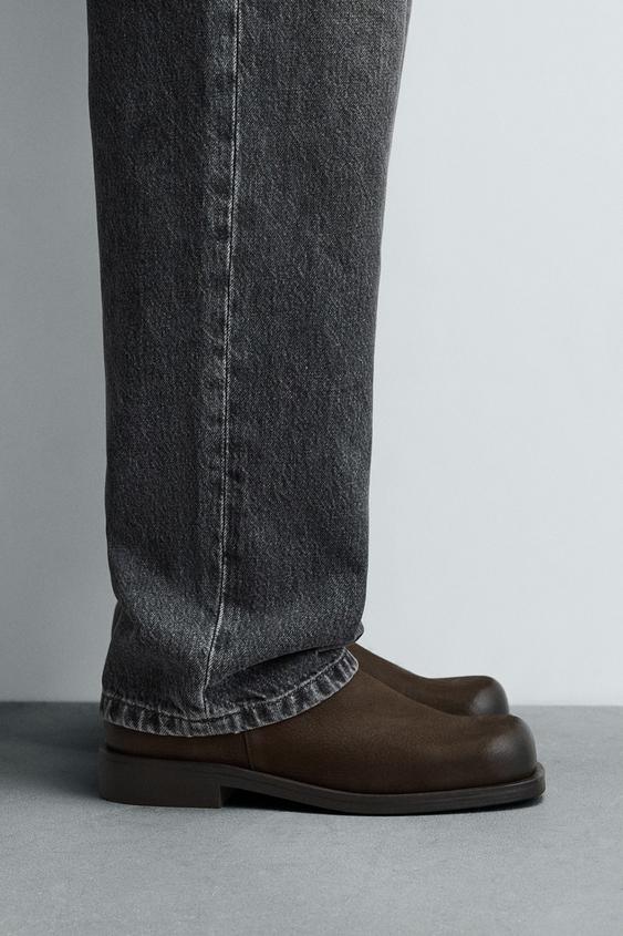 BOTA PIEL - Marrón de Zara - Imagen 0