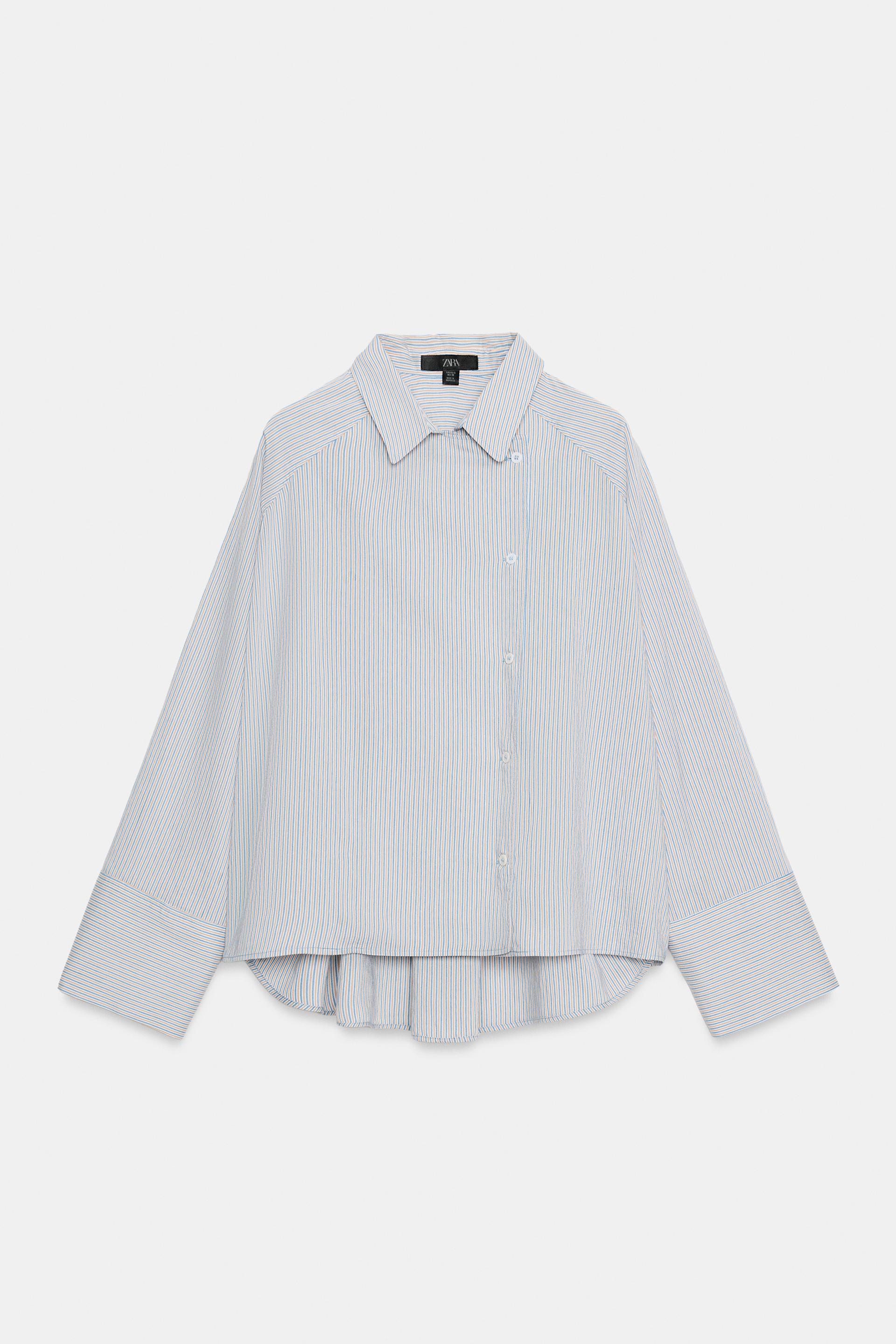 ZW COLLECTION STRIPED CROSSOVER SHIRT thumbnail 8