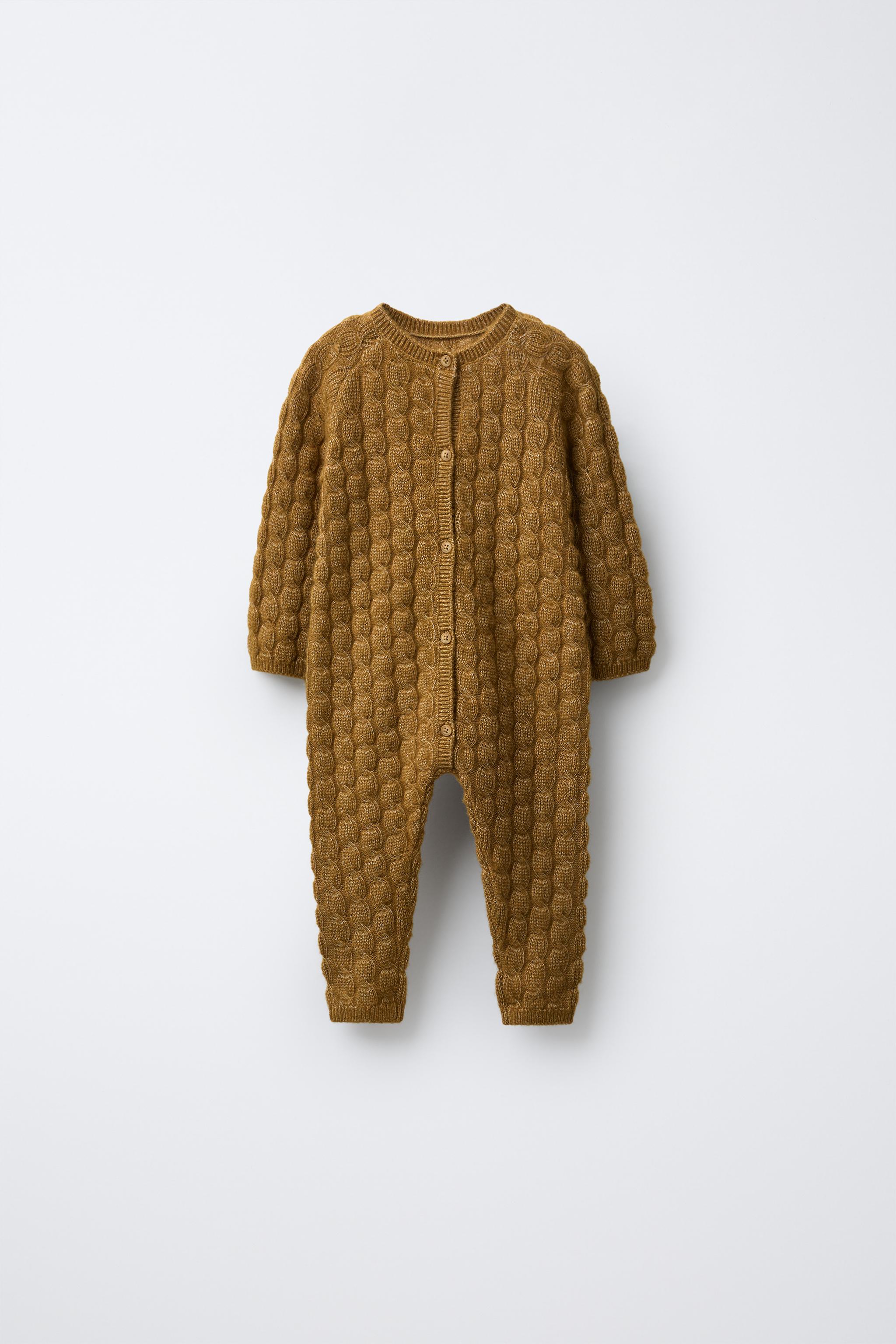 COMBINAISON LONGUE EN MAILLE TORSADÉE