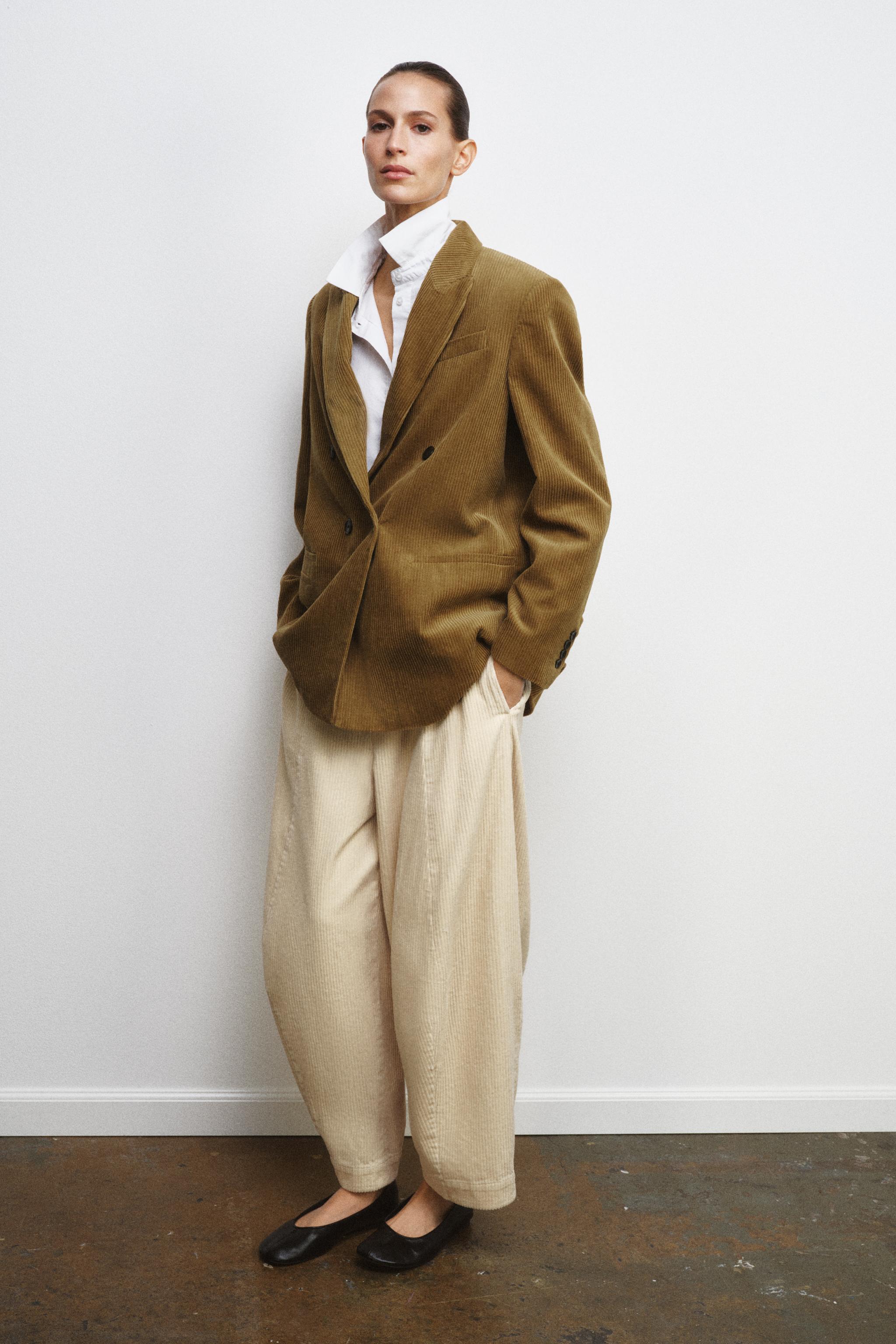 OVERSIZED CORDUROY BLAZER ZW COLLECTION LIMITED EDITION