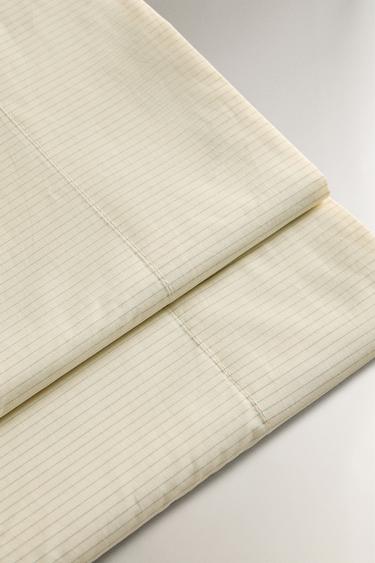 STRIPED PRINT FLAT SHEET - White by Zara - Image 4