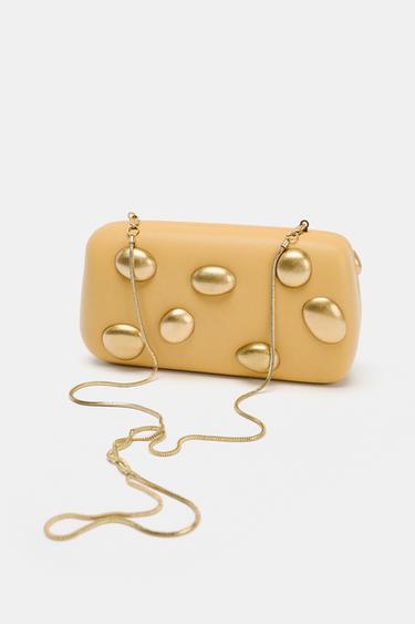 POCHETTE DÉCORS MÉTALLIQUES - Moutarde de Zara - Image 2