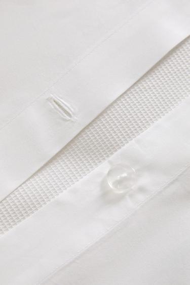 HOUSSE DE COUETTE PIQUÉ PASSEPOIL - Blanc de Zara - Image 4