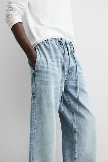 RELAXED FIT JOGGER WAIST JEANS - Light blue de Zara - Image 5