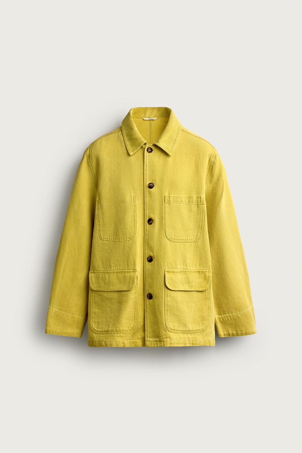 WASHED TEXTURE RELAXED FIT OVERSHIRT