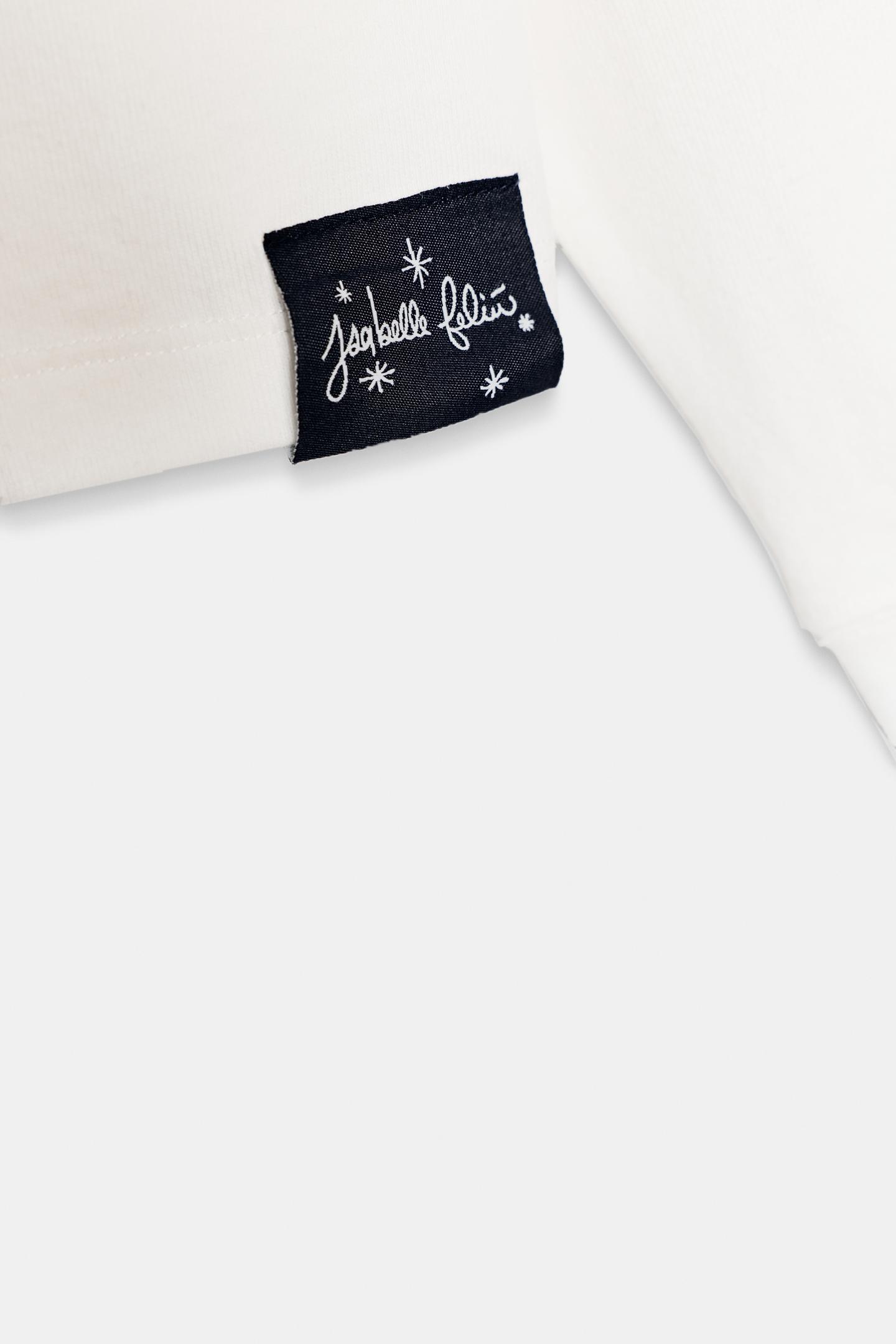 Женская футболка Zara Isabelle Feliu Printed, цвет: Белый — фото 7