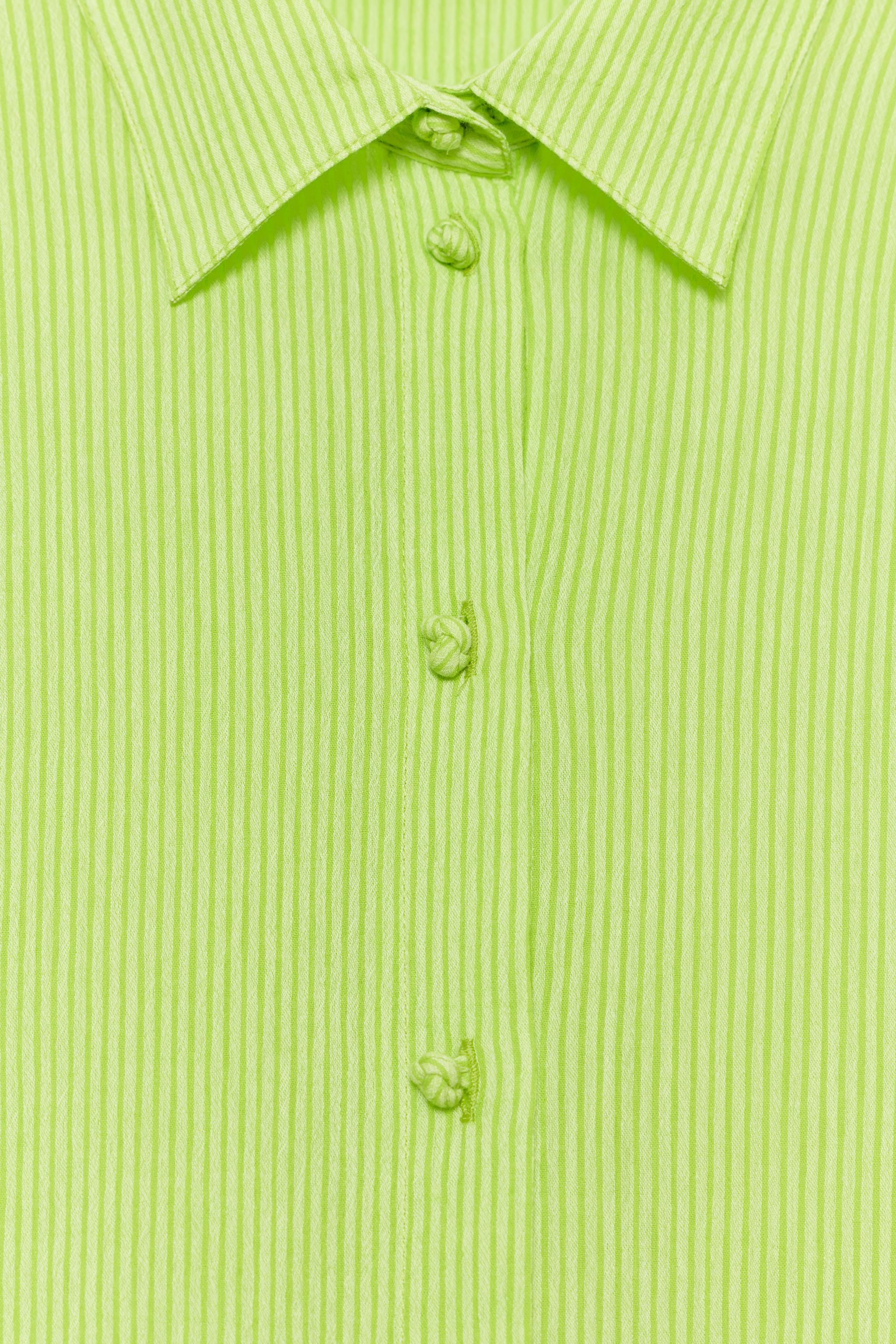 SHORT SLEEVE SHIRT ZW COLLECTION - Navy blue | ZARA Canada