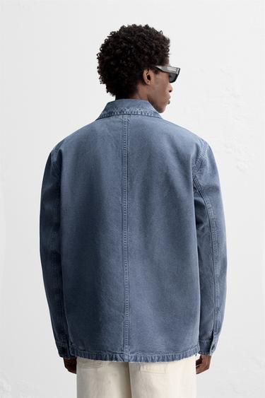 PAINT SPLATTER JACKET - Blue by Zara - Image 2