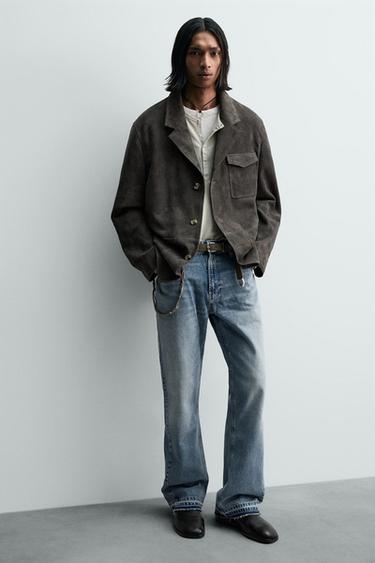 LEATHER LIMITED EDITION SMART SHOES - Black by Zara