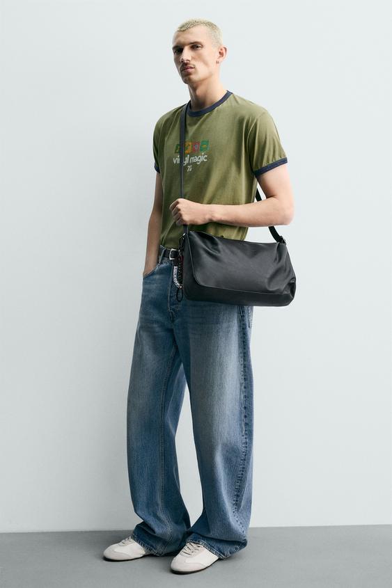 BANDOLERA CHARMS - Negro de Zara - Imagen 0