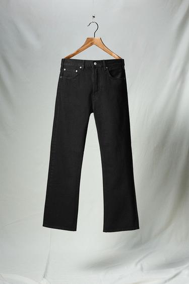 JEANS CALÇA RETA BOOTCUT AARON LEVINE X ZARA - Carvão da Zara