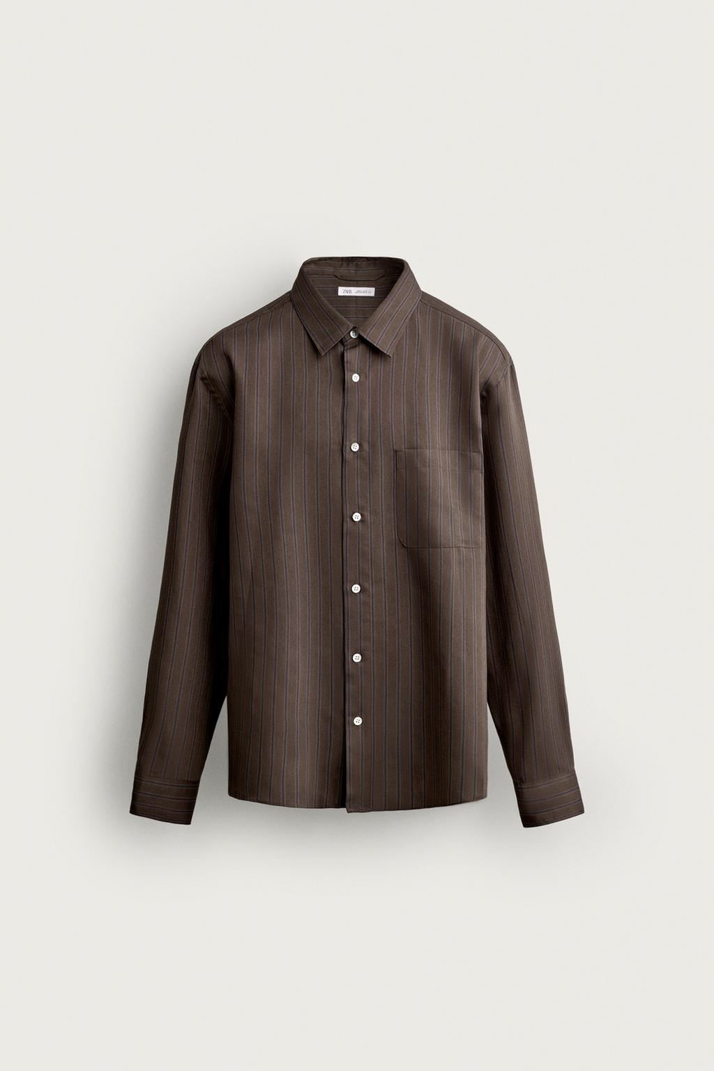 STRIPED FLOWING SHIRT
