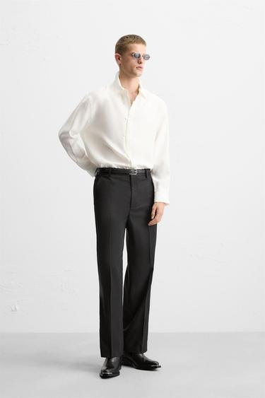 LIMITED EDITION FLOWING SHIRT - Oyster-white by Zara - Image 3