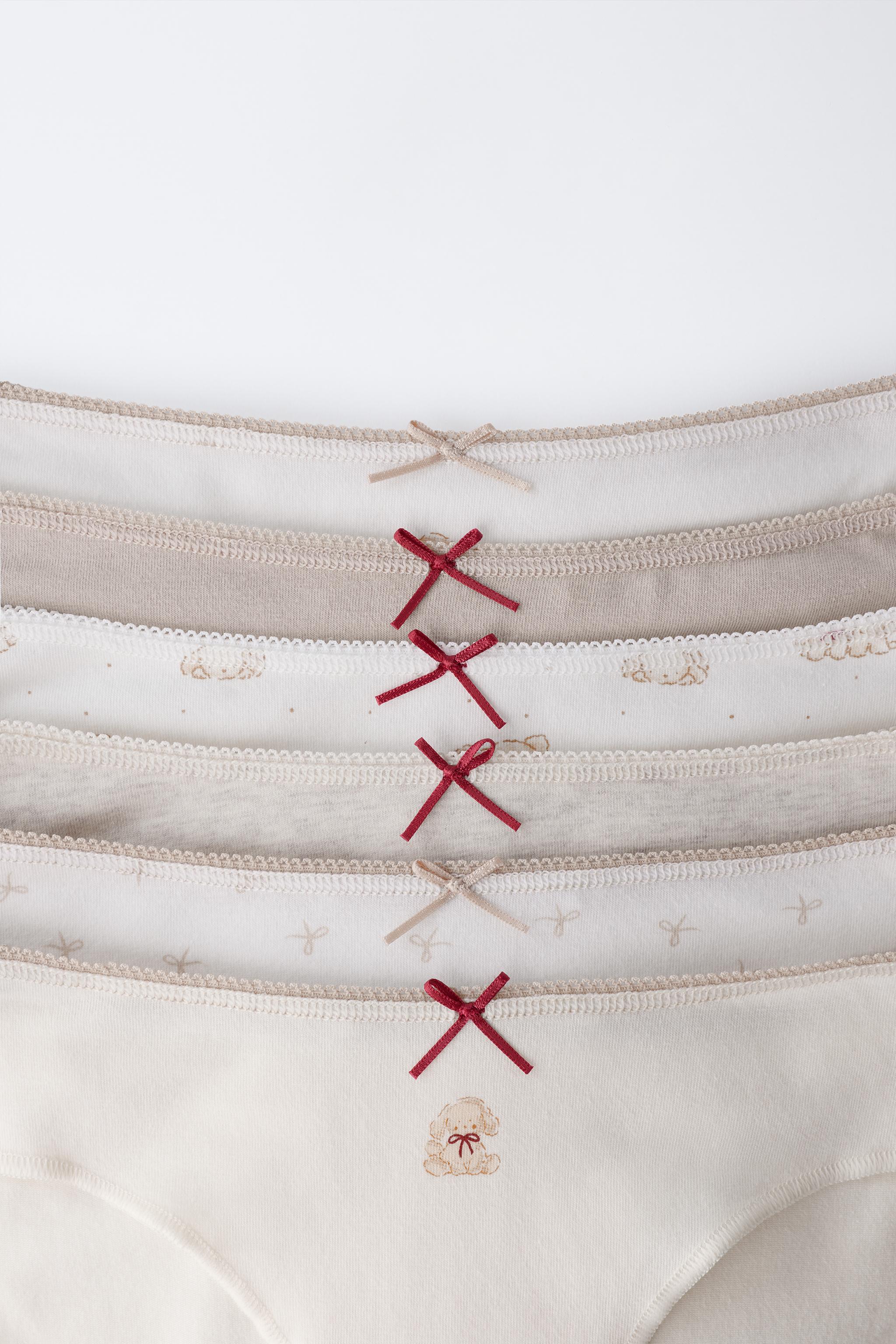 6-14 ANS/ LOT DE SIX CULOTTES CHIOTS