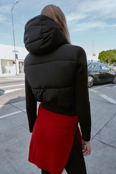 BLOUSON MATELASSÉ BIMATIÈRE - Noir de Zara