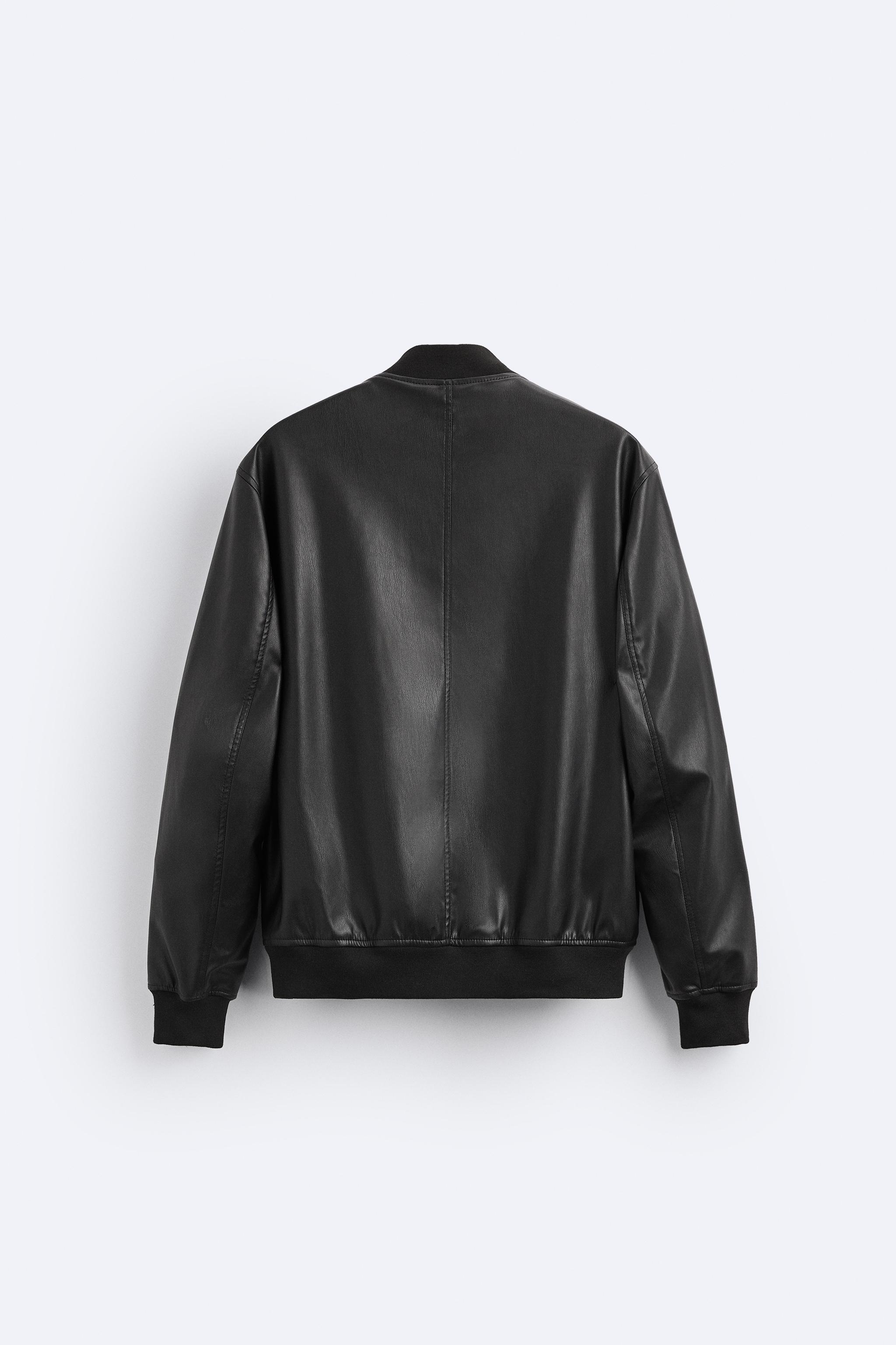 Zara black shop bomber jacket