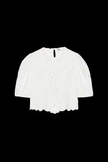 ROMANTISCHE ZW COLLECTION BLUSE - Weiß von Zara - Bild 0