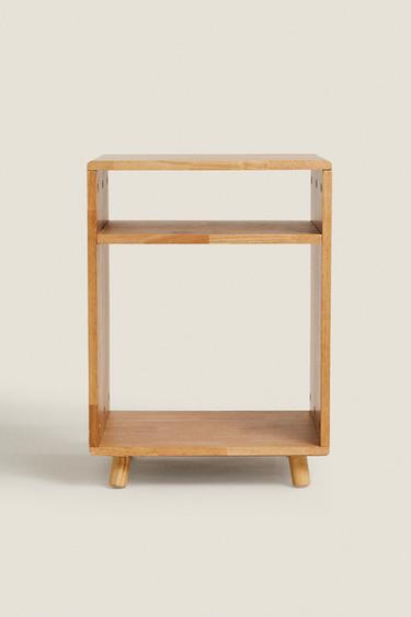 WOODEN BEDSIDE TABLE - Light beige by Zara