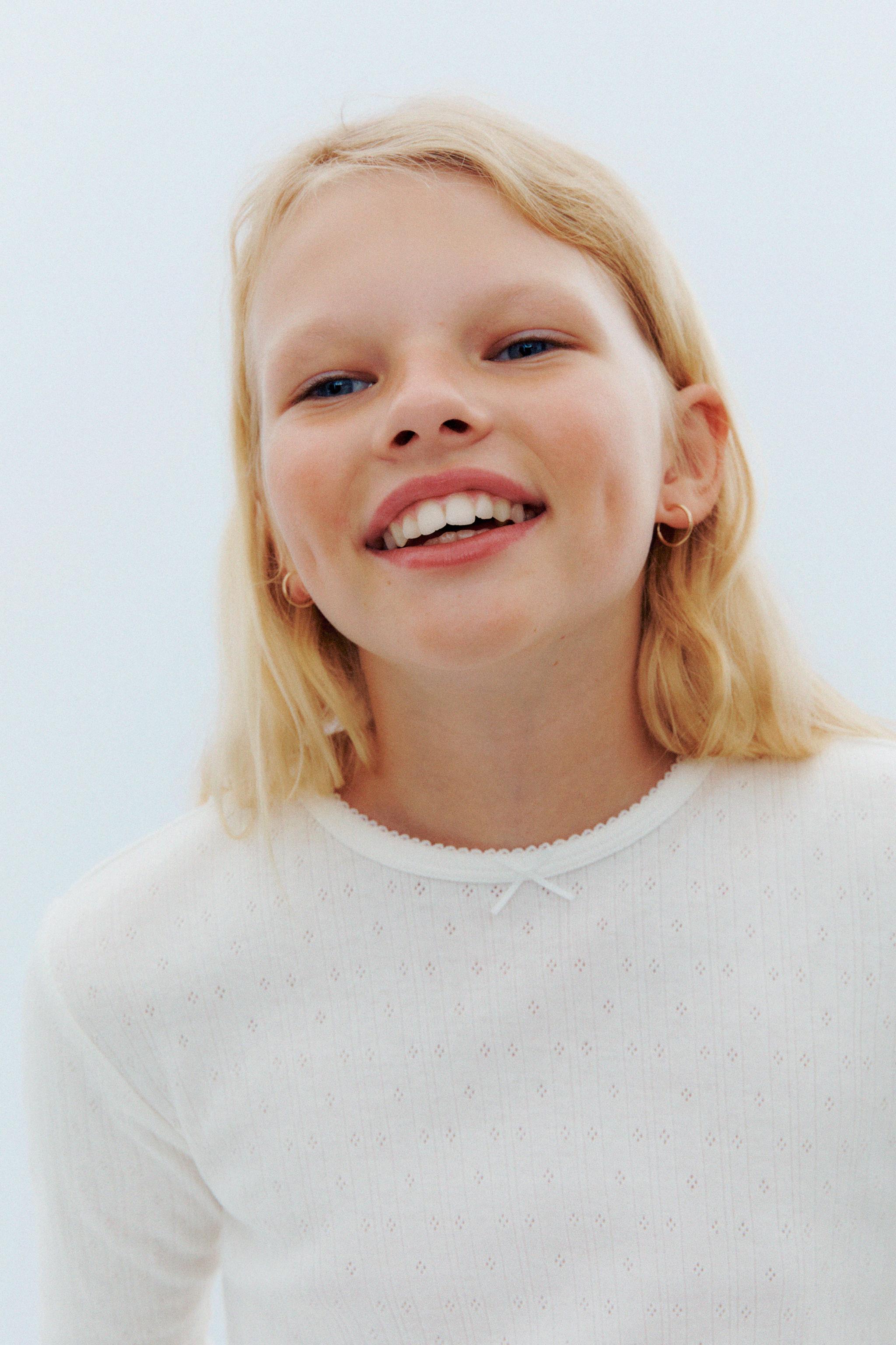 AGES 6-14 / TWO-PACK OF POINTELLE SHIRTS