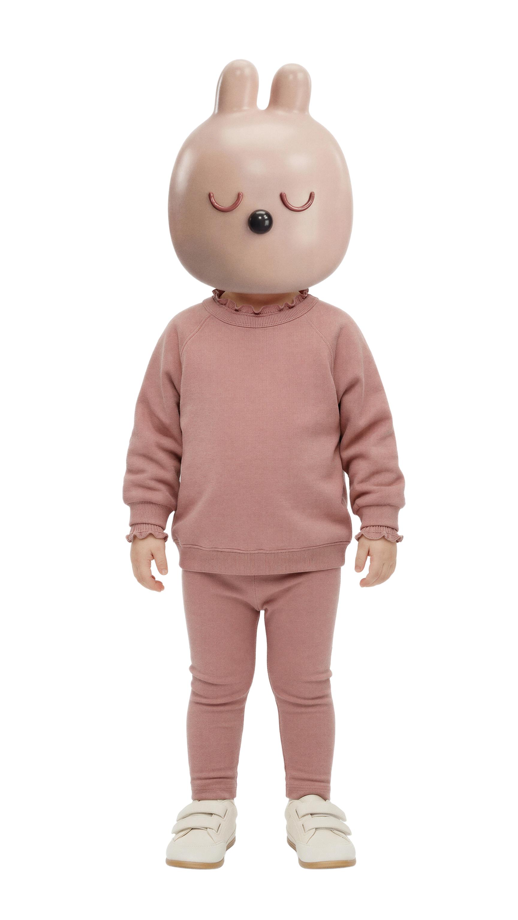 PLAIN SWEATSHIRT AND LEGGING SET