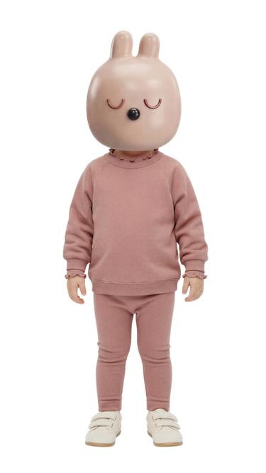 CONJUNTO SUDADERA Y LEGGING LISO - Rosa tiza de Zara