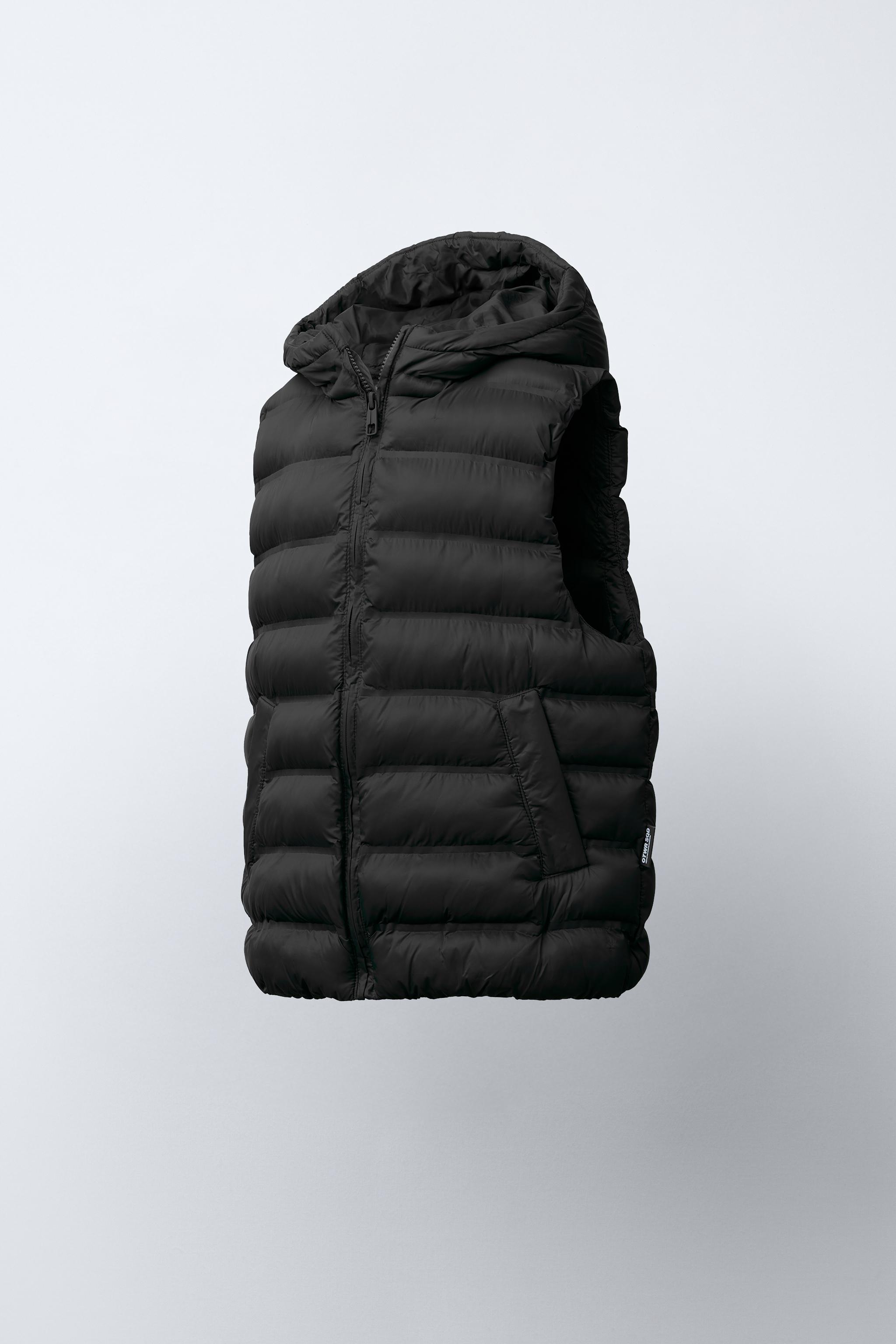超軽量撥水加工ベスト - ブラック | ZARA Japan / 日本