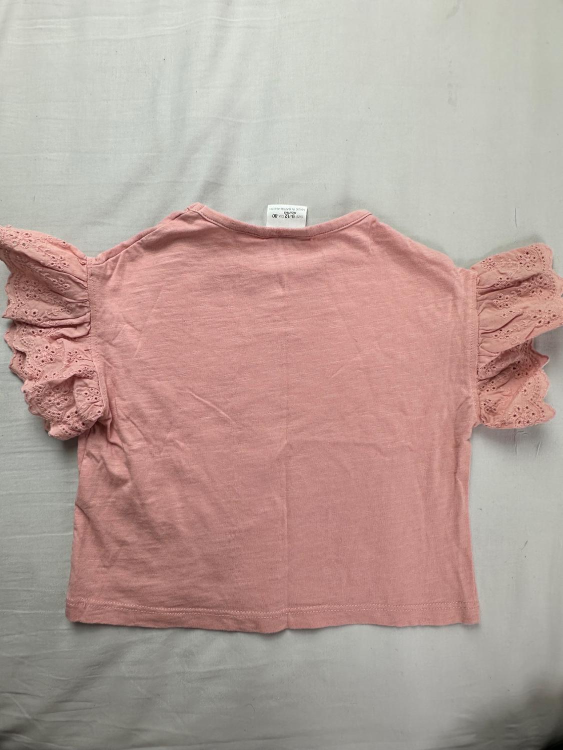 TSHIRT WITH EYELET SLEEVES. - Image 2