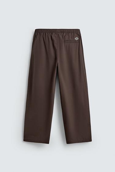 BALLOON FIT PLEATED TROUSERS - Brown by Zara - Image 6