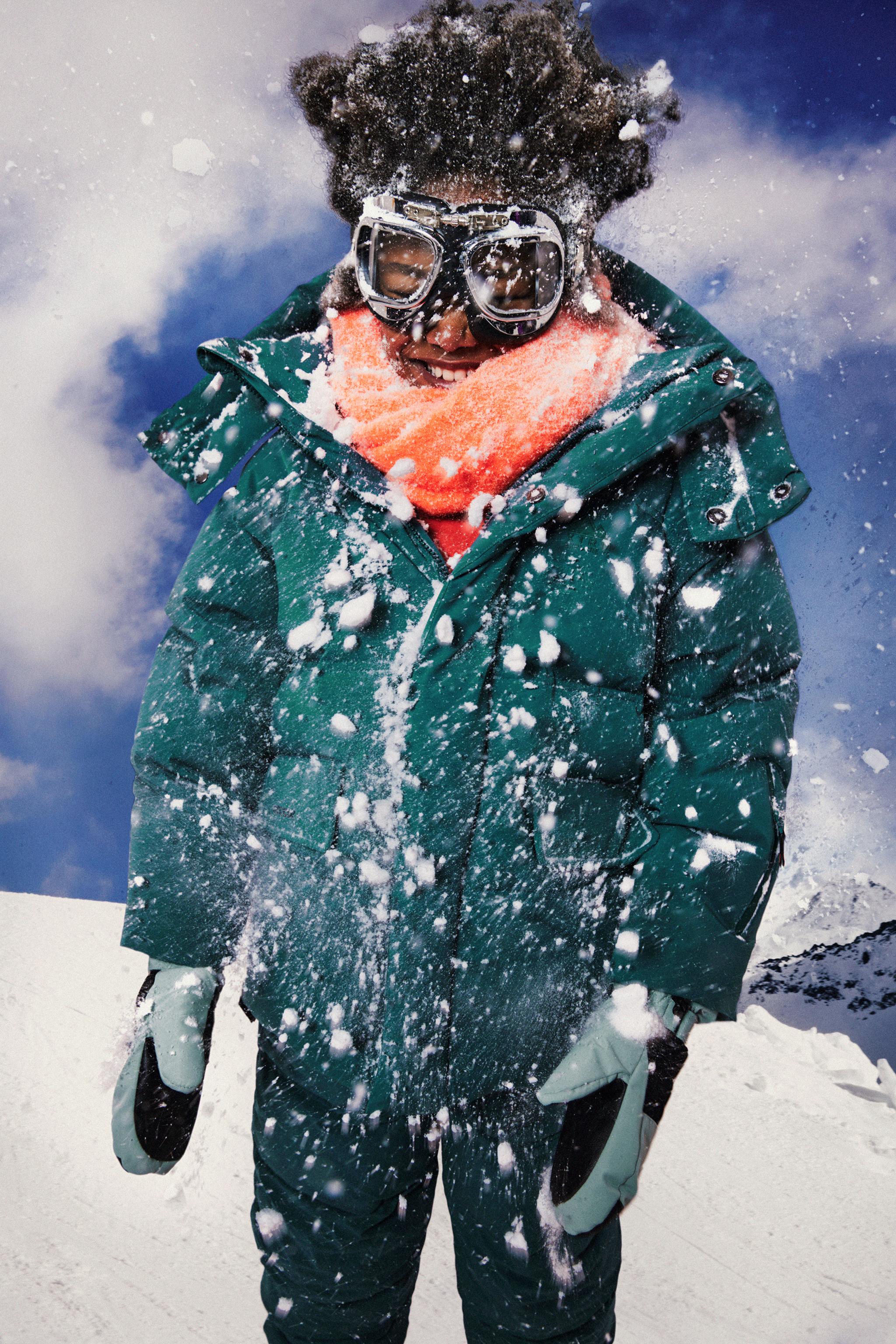 NON-SLIP MITTENS SKI COLLECTION - Blue green | ZARA United