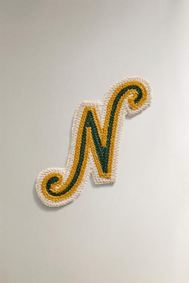 Zara COTTON LETTER N PATCH - Multicolored - Image 0