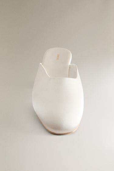 SATEEN MULES - Beige by Zara - Image 4