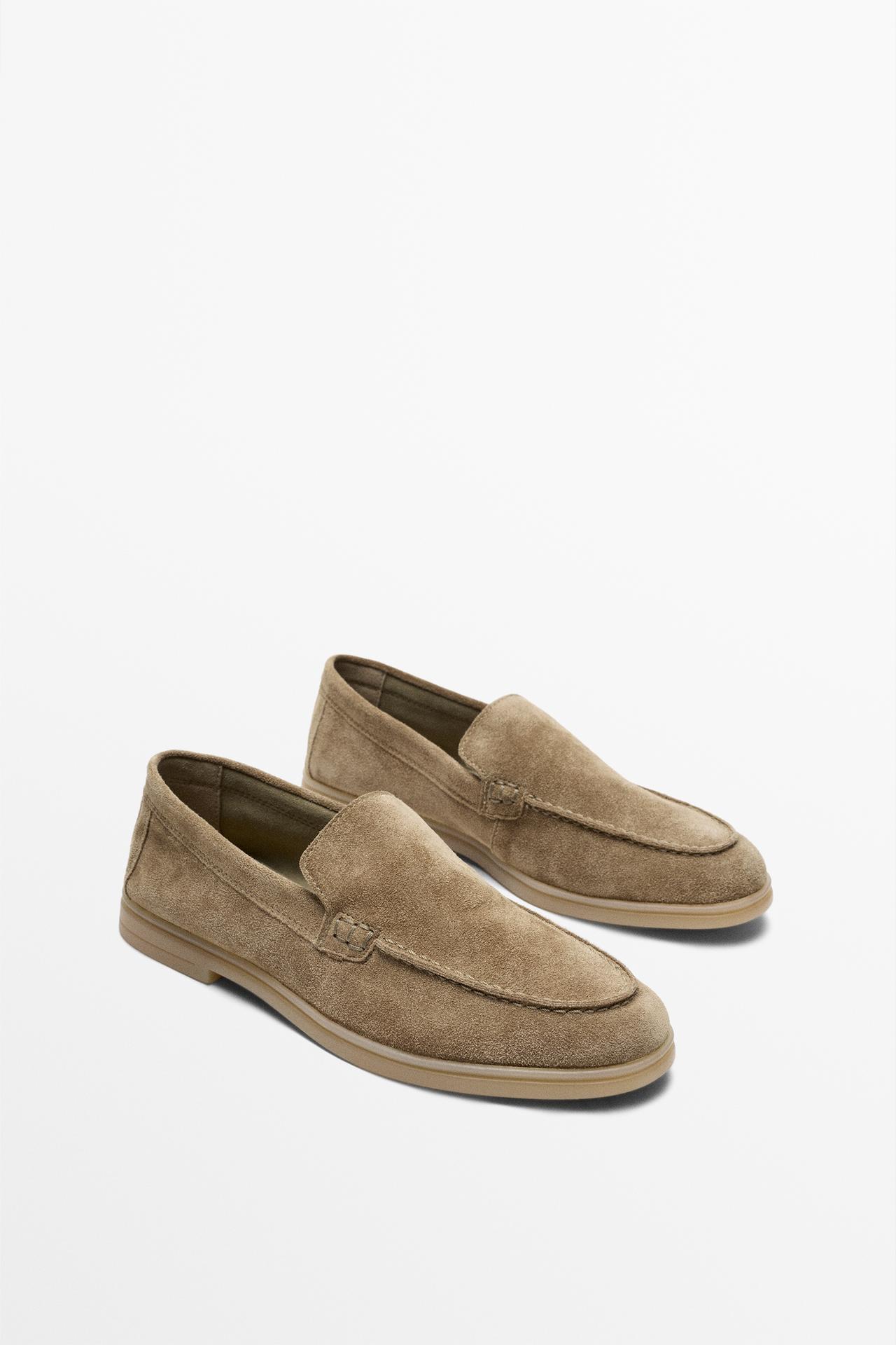 Split leather loafers — 1-712