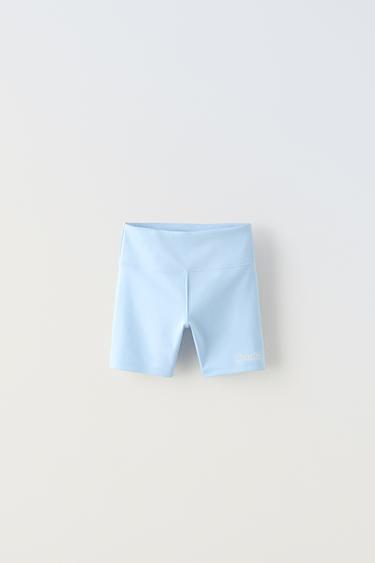 ШОРТЫ-ВЕЛОСИПЕДКИ ИЗ ВЫСОКОТЕХНОЛОГИЧНОЙ ТКАНИ — НЕБЕСНО-ГОЛУБОЙ от Zara — изображение 0