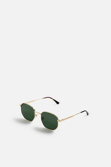 METAL SUNGLASSES - matt gold by Zara - Image 4