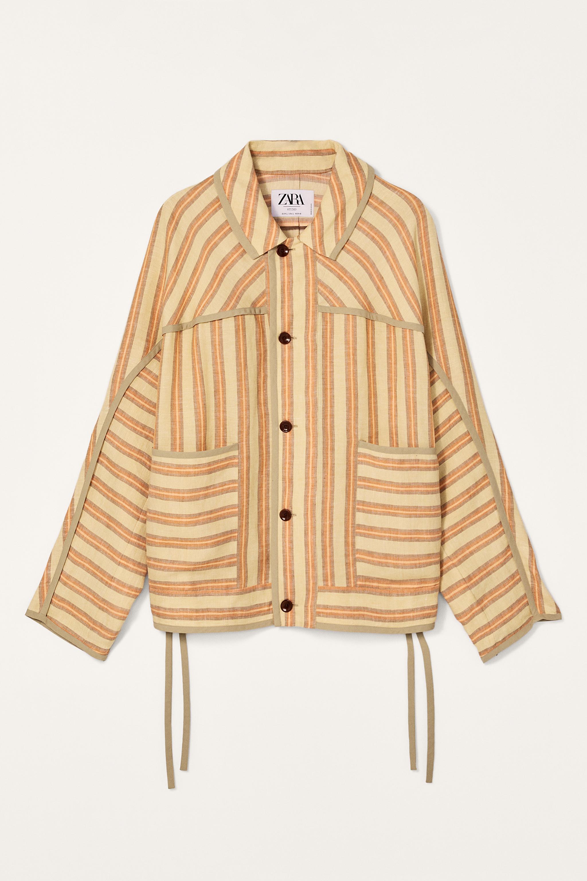 【ZARA】LIMITED EDITION ストライプ編み込みマキシバケット LIMITED EDITION ストライプ編み込みマキシバケットバッグ