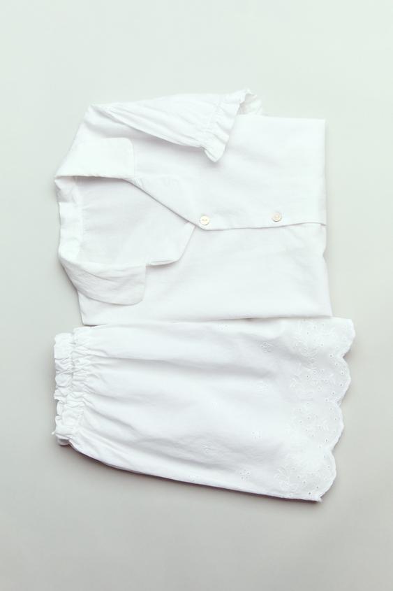 SCHIFFLI LACE MATCHING SET ZARA United States