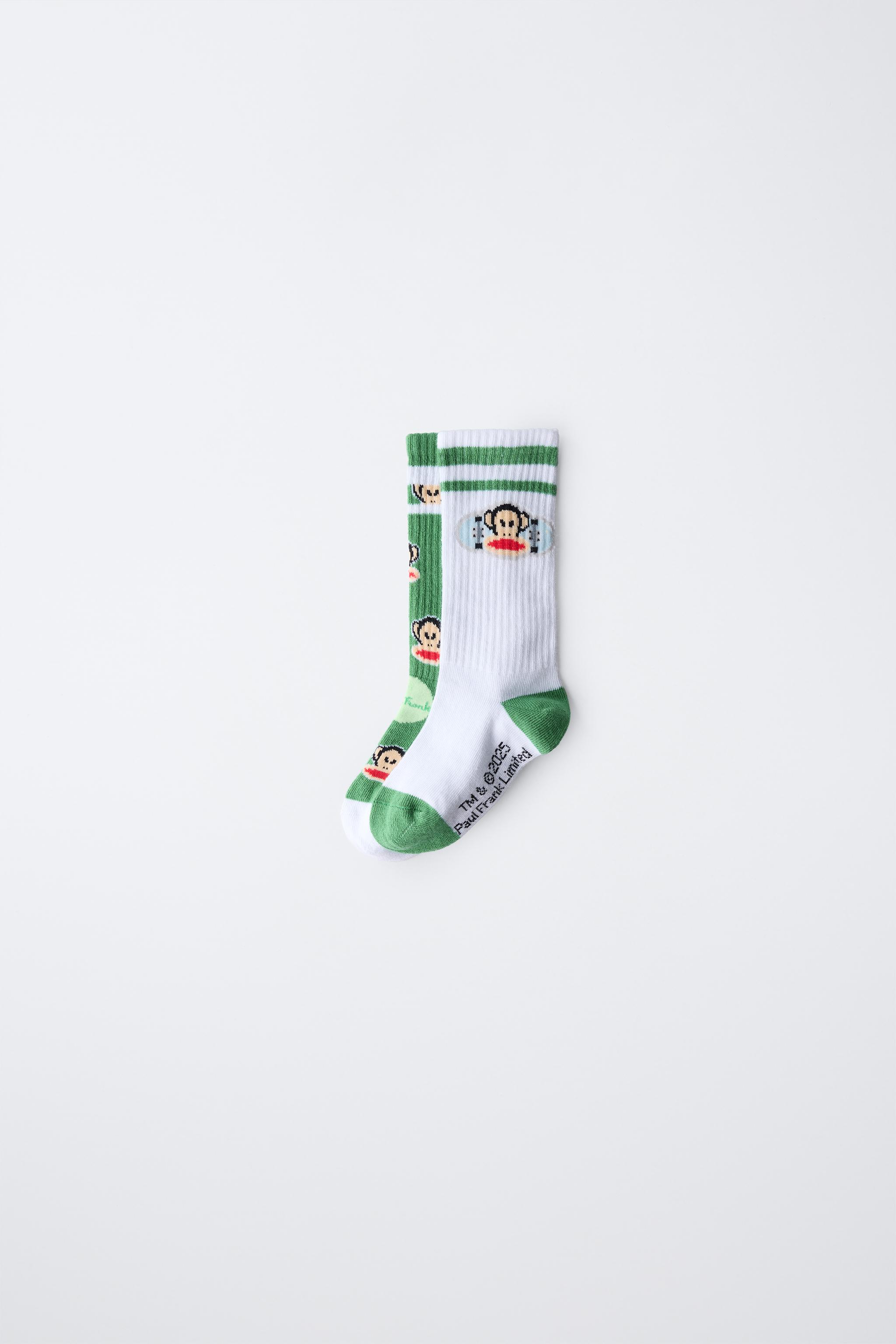 LOT DE DEUX PAIRES CHAUSSETTES MONTANTES PAUL FRANK ®