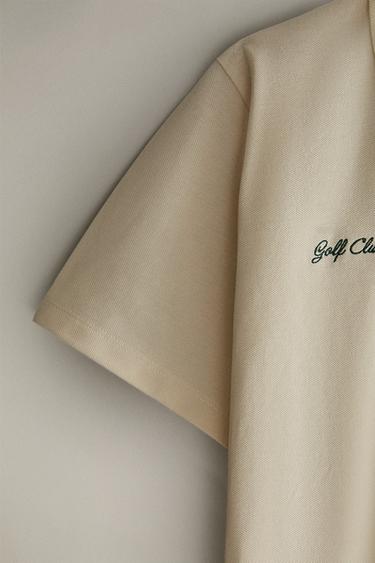 POLO MANCHES COURTES GOLF - Écru de Zara - Image 2