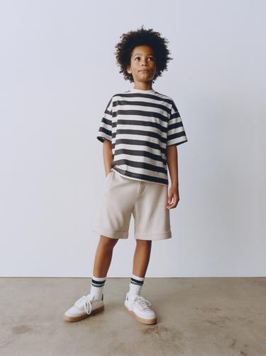 Zara COMFORT SHORTS - Ecru