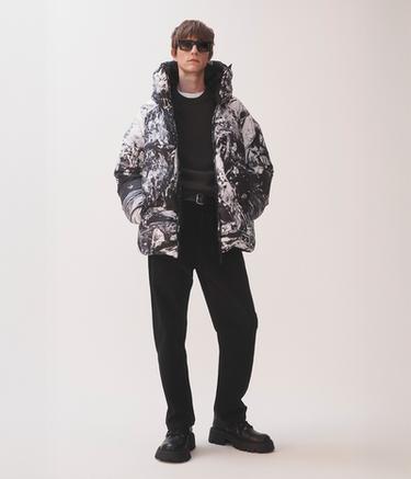 MARIO SORRENTI PRINTED PUFFER - Black / White by Zara