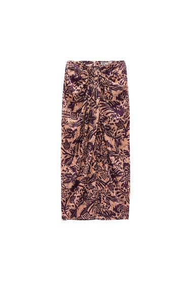 PRINTED SARONG SKIRT